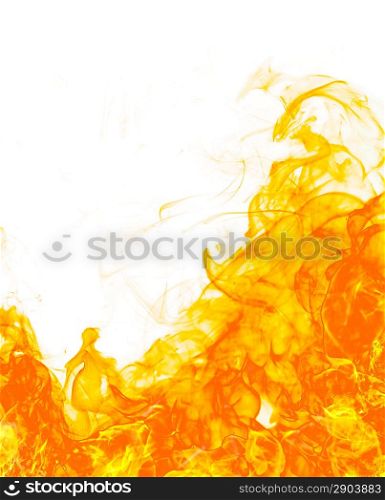 Fire flameon white background