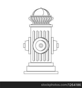 Fire Hydrant Icon Isolated on White Background. Flat Style Logo for Fire Fighting.. Fire Hydrant Icon Isolated on White Background. Flat Style Logo for Fire Fighting