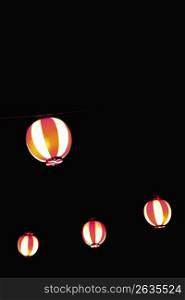 fire lanterns in the sky