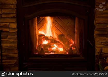 Fireplace, Lake of the Woods, Ontario, Canada