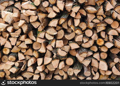 Firewood. Backgrounds and textures