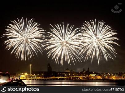 Firework celebration Redentore (Venice, Italy)