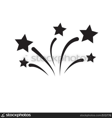 firework icon on white background. flat a firework icon. firework sign.