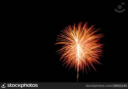 fireworks and various colors in the night sky