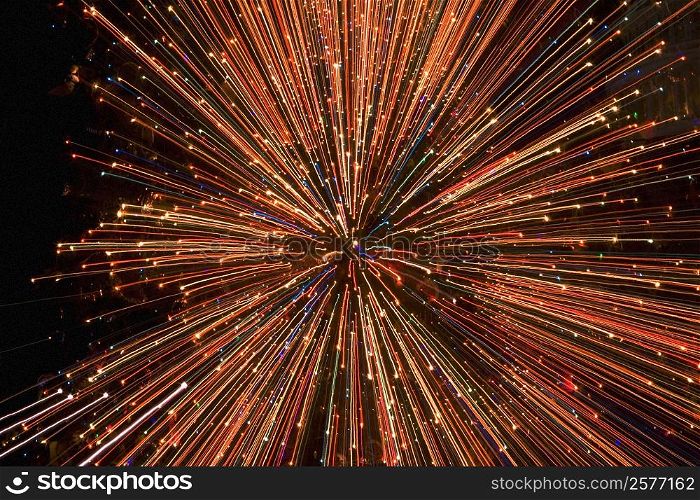 Fireworks display at night, Washington DC, USA