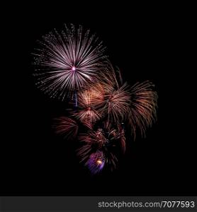 Fireworks - Fireworks Blast at countdown 2015 celebration in Bangkok Thailand