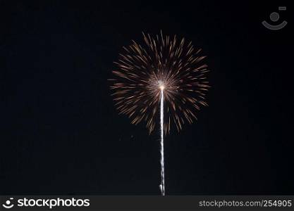 fireworks in black background