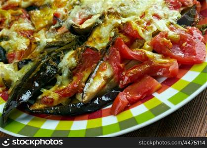 Firinda sebze kizartmasi - Roasted vegetables.Turkish cuisine