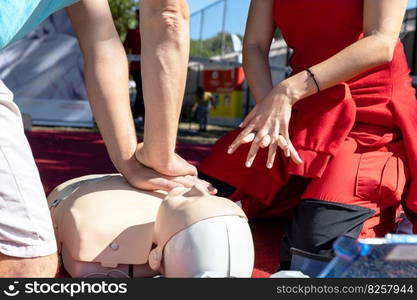 First aid, CPR, AED training or certification class