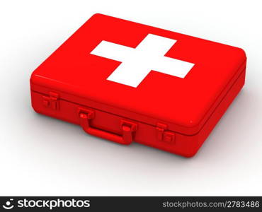 First aid kit. 3d