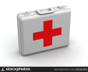First aid kit. 3d