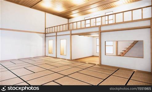 first floor in a two-story house. 3D rendering