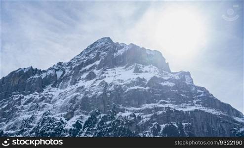 First mountain in Grindelwald with Alpine views Switzerland.