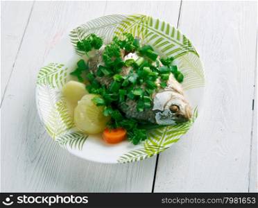 Fish head casserole - seafood dish from China.