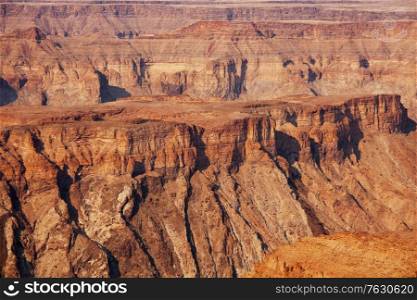 Fish River canyon in Namibia