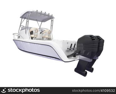 fish ship on a white background