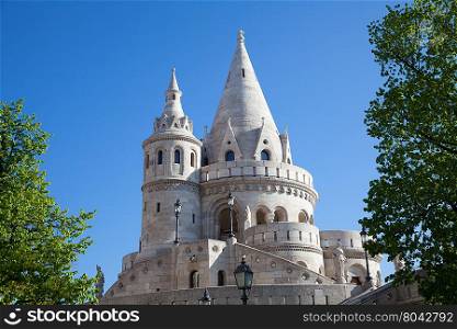 Fisherman&rsquo;s Bastion is a terrace in neo-Gothic and neo-Romanesque style, Budapest famous landmark