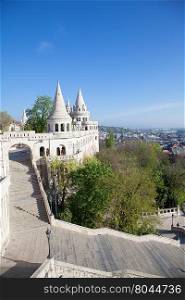 Fisherman&rsquo;s Bastion is a terrace in neo-Gothic and neo-Romanesque style, Budapest famous landmark