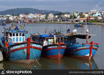 Fishermen&rsquo;s boats in Nha Trang, Vietnam