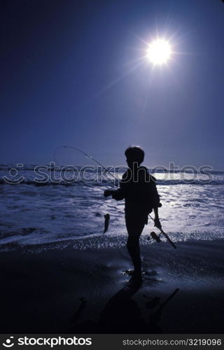 Fishing at the Ocean