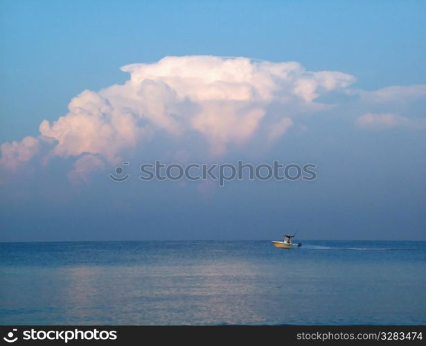 Fishing boat in the Caribbean.