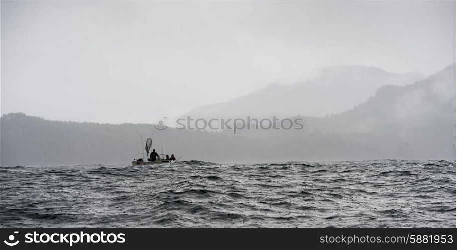 Fishing boat in the Pacific Ocean, Skeena-Queen Charlotte Regional District, Haida Gwaii, Graham Island, British Columbia, Canada