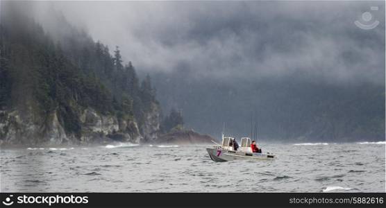 Fishing boat in the Pacific Ocean, Skeena-Queen Charlotte Regional District, Haida Gwaii, Graham Island, British Columbia, Canada