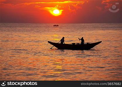Fishing boat on Sri Lanka