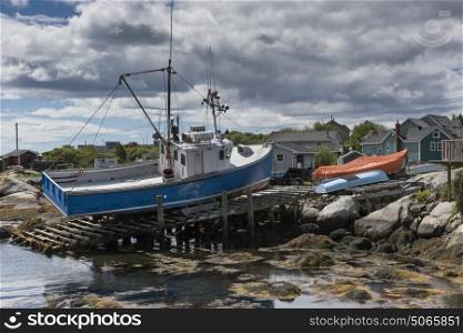 Fishing boats at dock, West Dover, Halifax, Nova Scotia, Canada