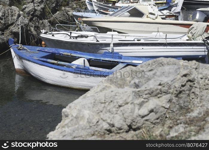 Fishing boats in Greece. Day light