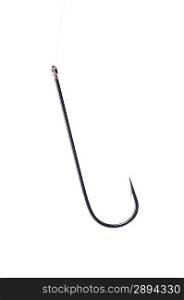 Fishing hook isolated over white