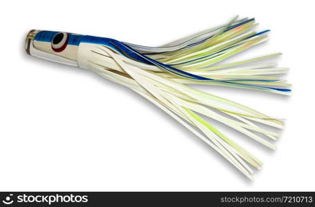 Fishing lure isolated on white background with clipping path.