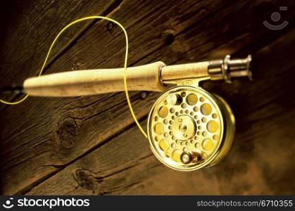 Fishing rod with a reel