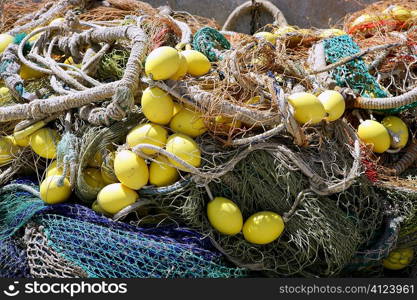 Fishing tacke for professiona net fisherboat in Mediterranean Sea