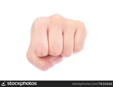 fist isolated on a white background
