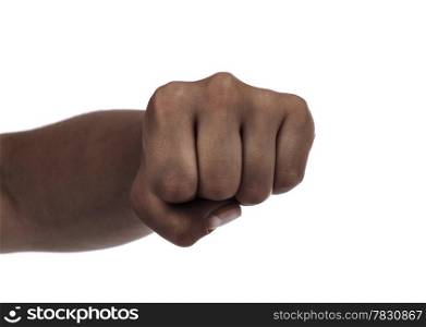 fist isolated on a white background