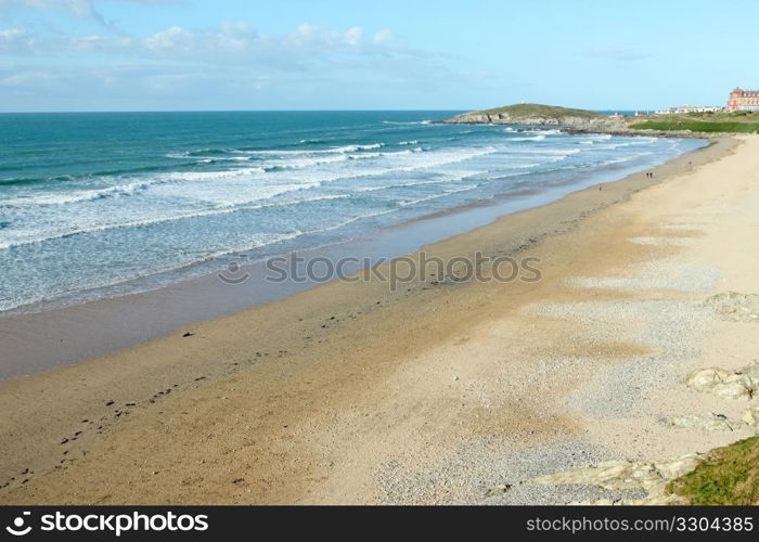 Fistral beach in Newquay, Cornwall UK.