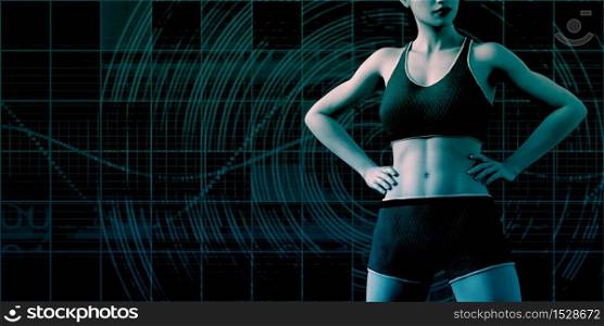 Fitness App Technology Wearable of the Future. Fitness App