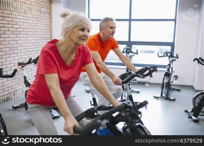 fitness concept with older couple