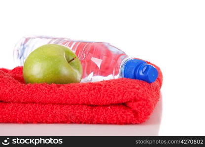 Fitness equipment, isolated over white background