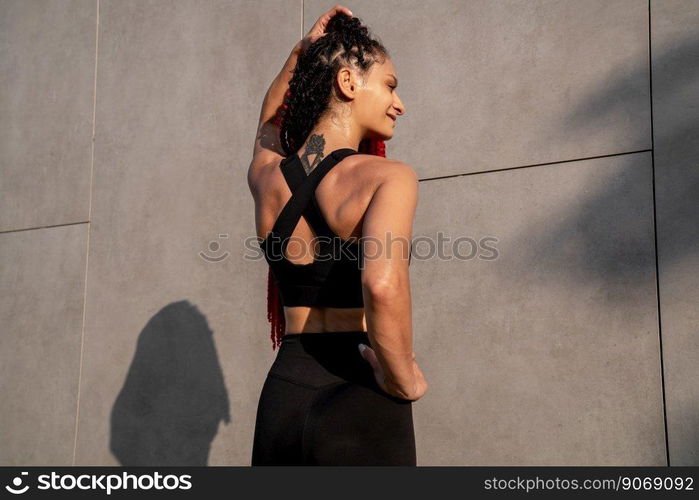 Fitness portrait, exercise and happy woman at gym for a workout, training and body motivation at health club. Face of sports or athlete female happy about performance, progress and healthy lifestyle