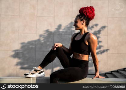 Fitness, portrait of a woman outside for a workout and training for healthy lifestyle and body wellness. Face of sports female or athlete, energy and power