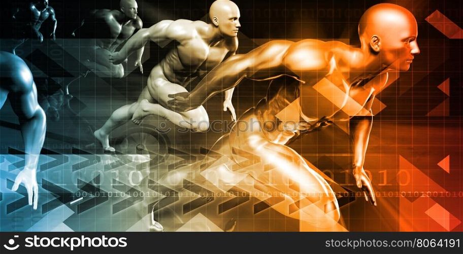 Fitness Technology and Sports Monitoring Data Concept Background. Fitness Technology