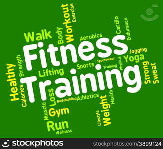 Fitness Training Representing Physical Activity And Athletic