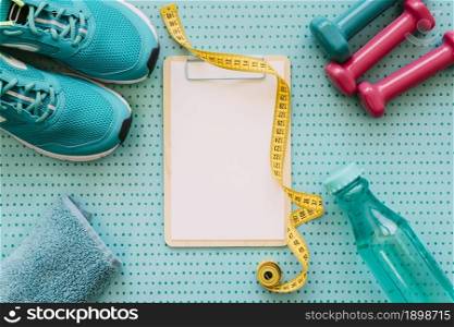 fitness workout concept with clipboard. Resolution and high quality beautiful photo. fitness workout concept with clipboard. High quality beautiful photo concept