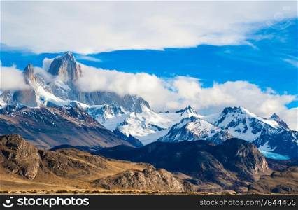 Fitz Roy Mountain, El Chalten, Patagonia, Glaciers National Park Argentina.