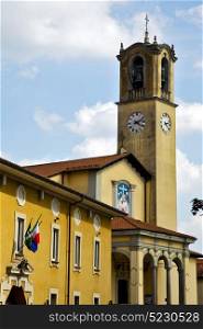 flag church albizzate varese italy the old wall terrace bell tower
