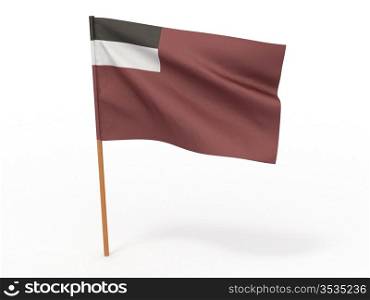 flag fluttering in the wind Georgia. 3d