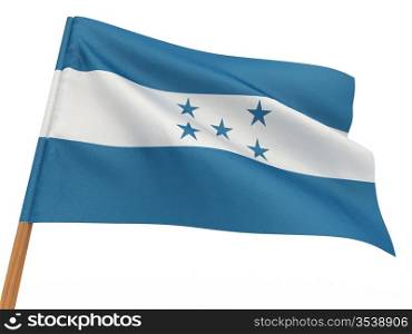flag fluttering in the wind. Honduras. 3d