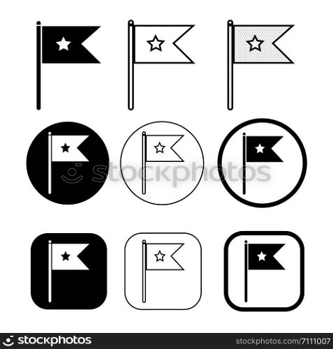 Flag icon simple sign symbol